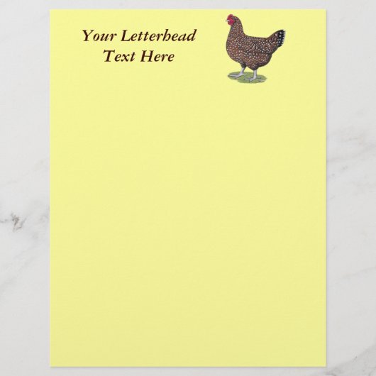 Sussex:  Speckled Hen (Front)