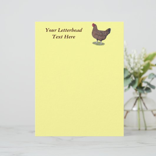 Sussex:  Speckled Hen (Standing Front)