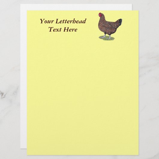 Sussex:  Speckled Hen (Front/Back)