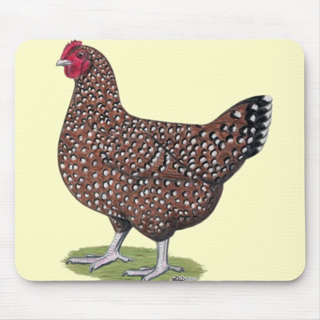 Sussex:  Speckled Hen Mouse Pad (Front)