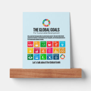Sustainability Goals Motivational Inspiring Gifts Picture Ledge