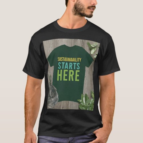 Sustainability Starts Here T_Shirt