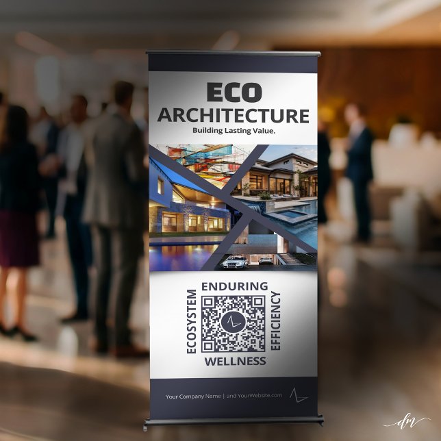 Sustainable Architecture Retractable BanneR (Inspire meaningful conversations at trade shows, expos, conferences, and networking events.)
