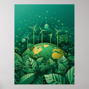 Sustainable Future: Renewable Energy Sources Poste Poster