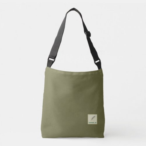 Sustainable Life Green Cross Body Bag