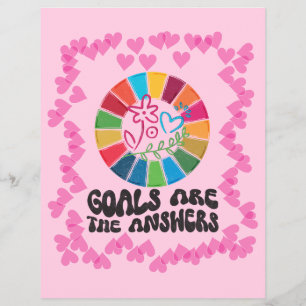 Sustainable Living Guide – Minimalist Global Goals Flyer