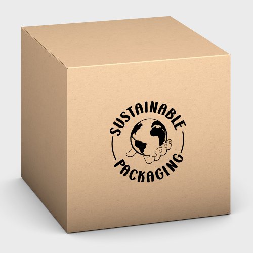 Sustainable Packaging Earth Friendly  Rubber Stamp