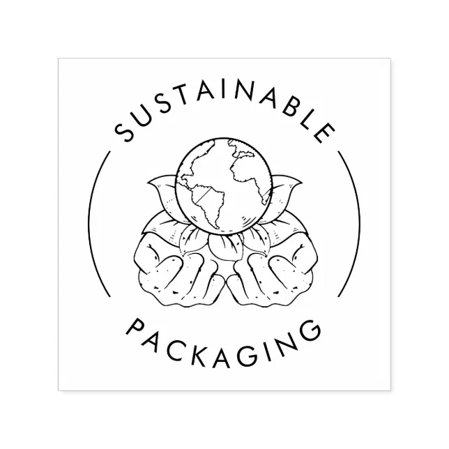 Sustainable Packaging | Ecological Business Self-inking Stamp | Zazzle
