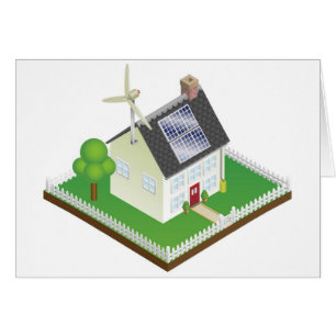 Sustainable renewable energy house cards