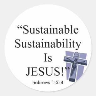 Sustainable Sustainability Classic Round Sticker