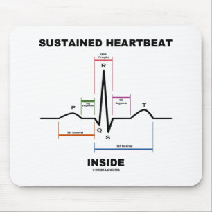 Sustained Heartbeat Inside (Electrocardiogram) Mouse Pad