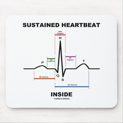 Sustained Heartbeat Inside Electrocardiogram Mouse Pad
