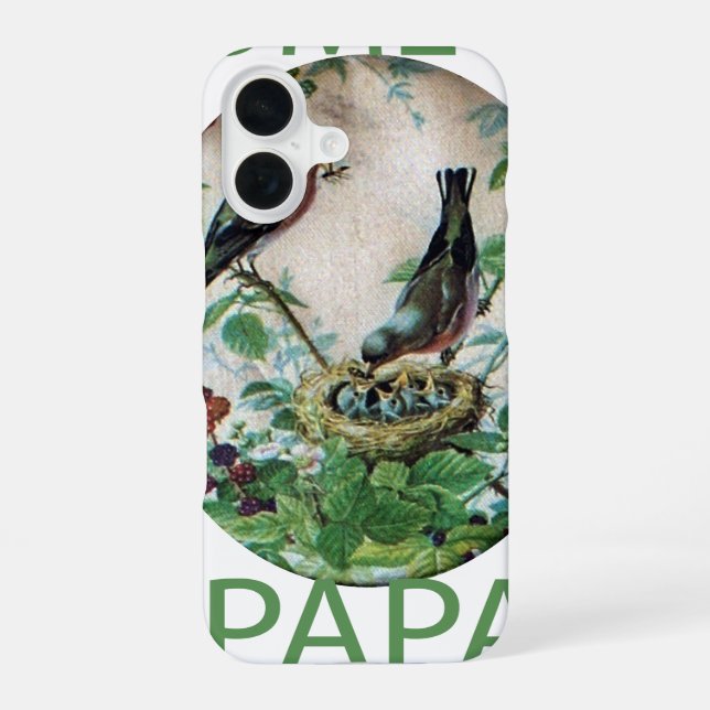 Sustaining the Flock: Capturing Nurturing Parental Iphone Case (Back)