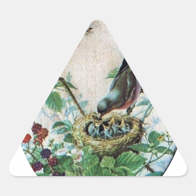 Sustaining the Flock: Capturing Nurturing Parental Triangle Sticker (Front)