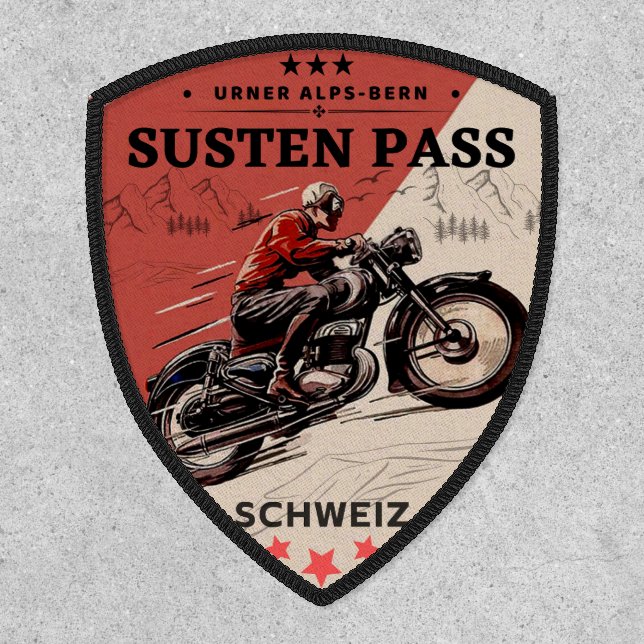 Susten Pass swiss–alps motorcycle tour Patch (Front)