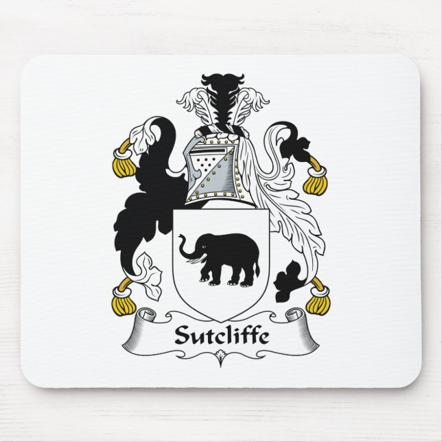Sutcliffe Family Crest Mouse Pad (Front)