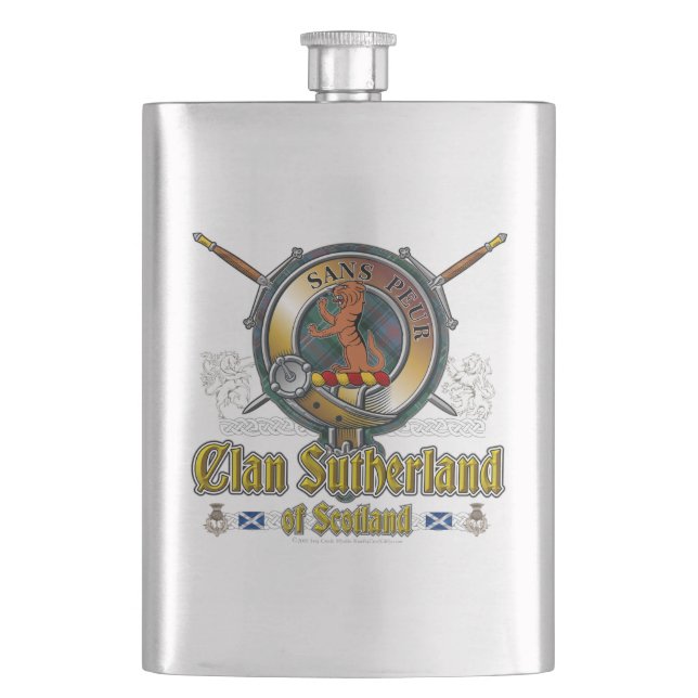 Sutherland Clan Badge Flask (Front)