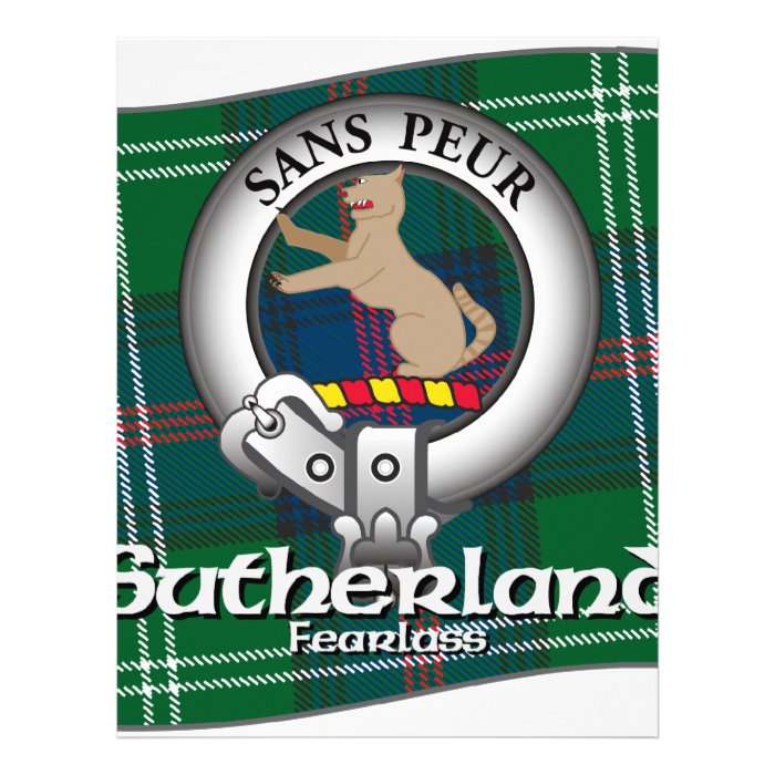 Sutherland Clan Personalized Letterhead