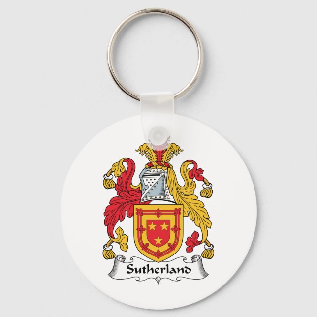 Sutherland Family Crest Keychain (Front)