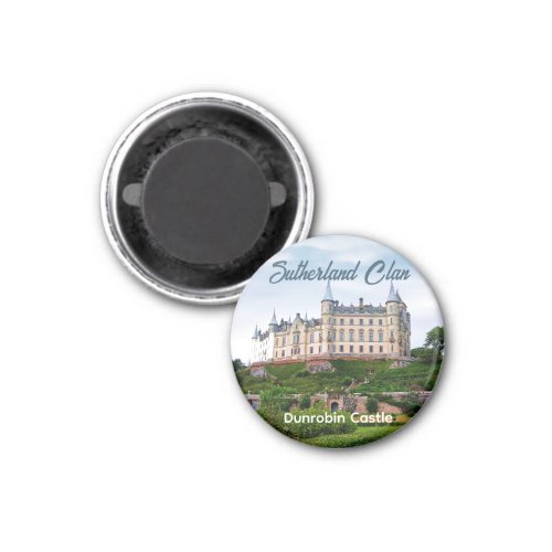 Sutherland Scottish Clans Dunrobin Castle Photo Magnet