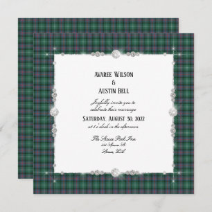 Sutherland Scottish Tartan Invitation