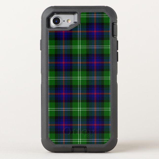 Sutherland tartan blue green plaid otterbox iPhone case (Back)