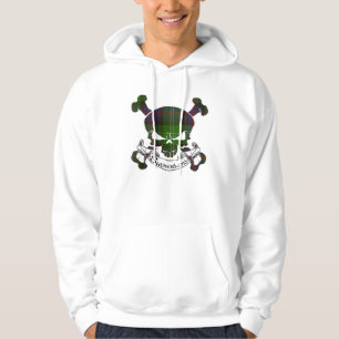 Sutherland Tartan Skull Hoodie