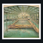 Sutro Baths (1210) Poster<br><div class="desc">The Bancroft Library Presents: Interior view of San Francisco baths showing large pool, smaller pools, and platforms. Onlookers on upper platforms viewing mostly male bathers. Structure of building detailed. Chromolithograph by unknown artist, 1900.</div>