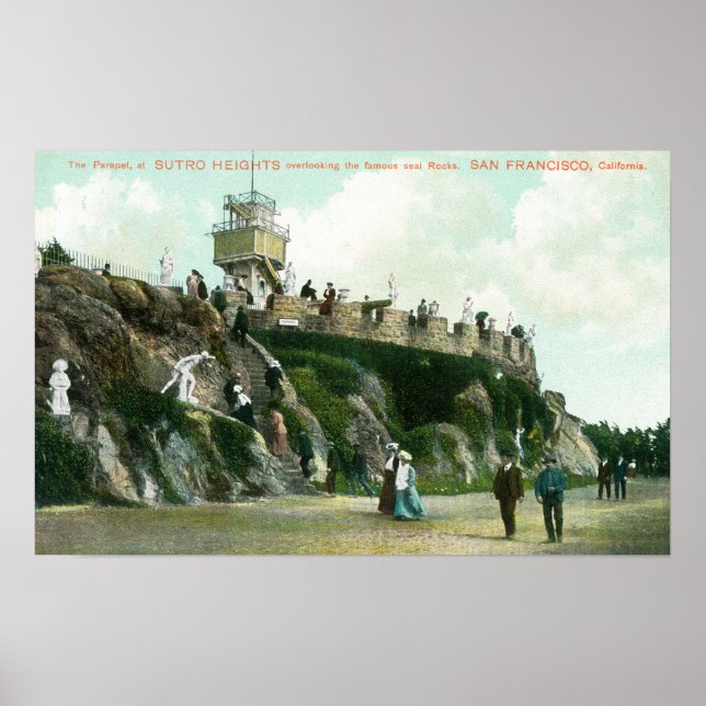 Sutro Heights Parapet Poster (Front)