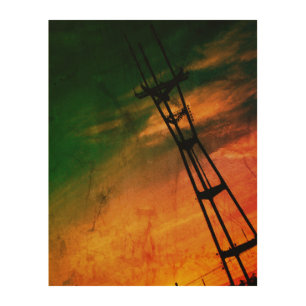 Sutro Tower Wood Wall Art