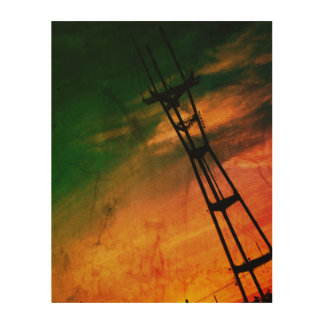 Sutro Tower Wood Wall Art
