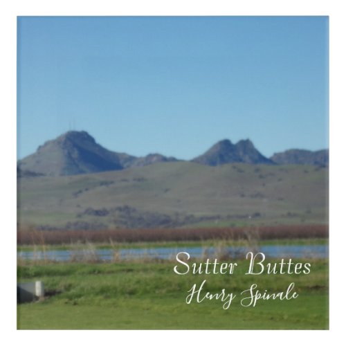 Sutter Buttes Mountain Range Acrylic Print