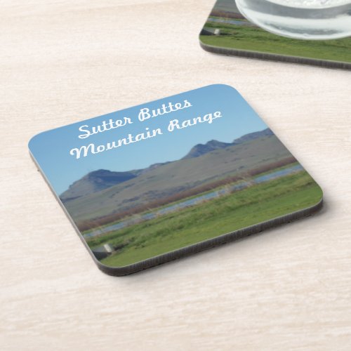 Sutter Buttes Mountain Range Beverage Coaster