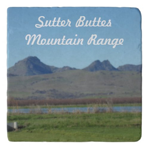 Sutter Buttes Mountain Range Beverage Coaster