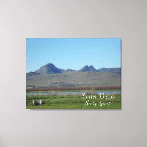 Sutter Buttes Mountain Range Canvas Print