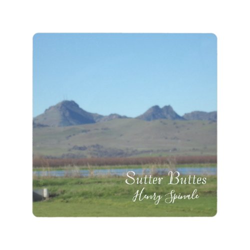 Sutter Buttes Mountain Range Metal Print