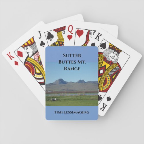 Sutter Buttes Mountain Range Playing Cards 