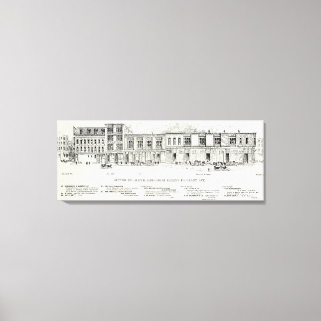 Sutter South side Kearny and Grant Canvas Print (Front)