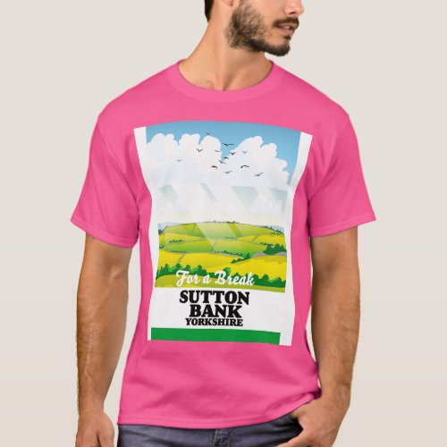 Sutton Bank yorkshire travel poster T_Shirt