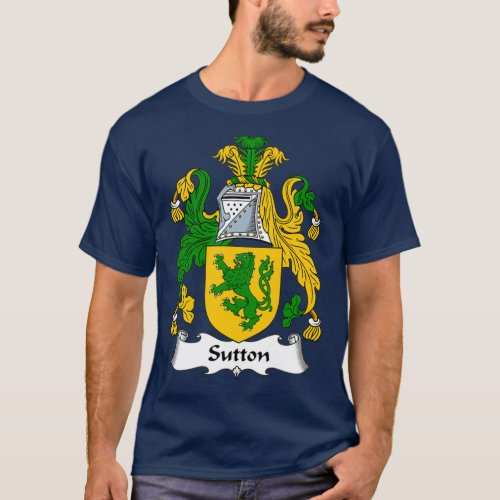 Sutton Coat of Arms Family Crest  T_Shirt