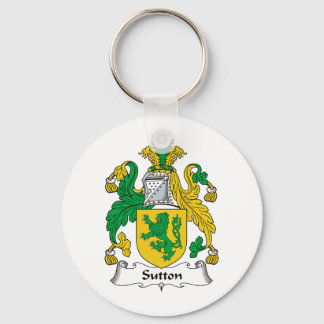 Sutton Family Crest Keychain