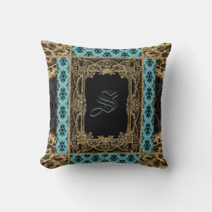 Sutton Place Montague Victorian Monogram Throw Pillow