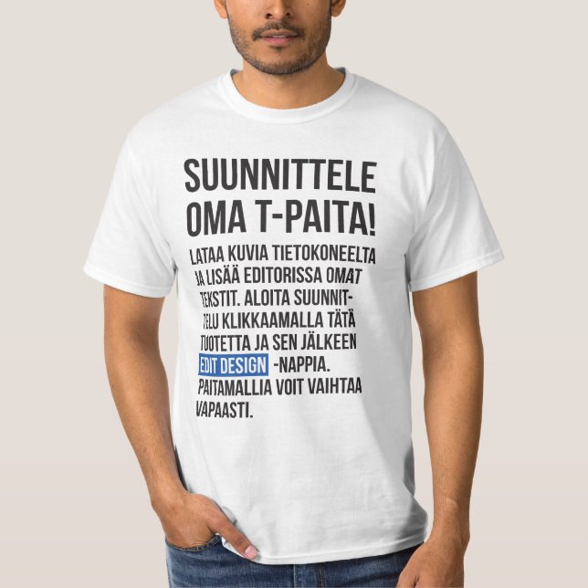 Suunnittele oma T-paita / miesten paita T-Shirt (Front)
