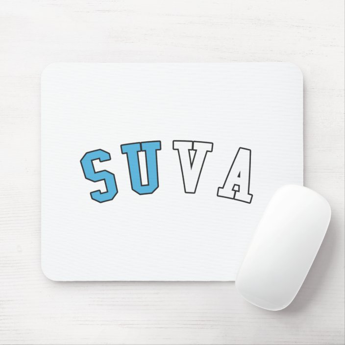 Suva in Fiji National Flag Colors Mouse Pad