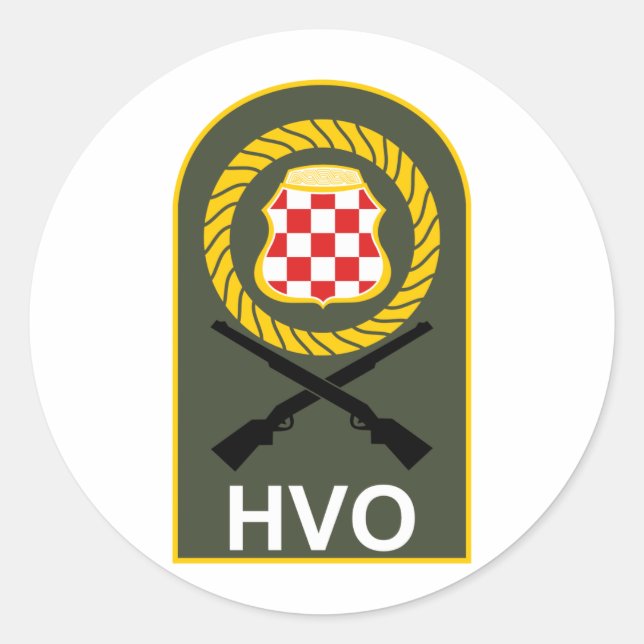 Suveniri sa HVO oznakom Classic Round Sticker (Front)