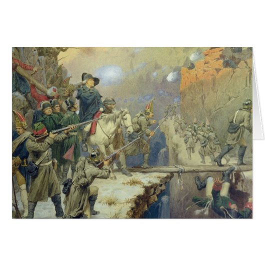 Suvorov crossing the Devil's Bridge in 1799, 1880 (Front Horizontal)