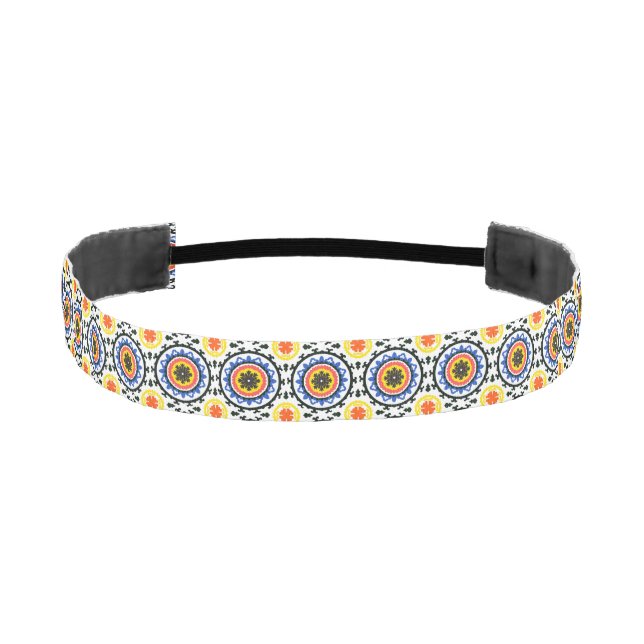 Suzani Pattern Athletic Headband (Front)