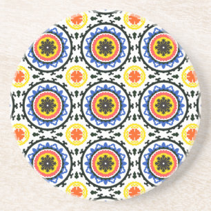 Suzani Pattern Drink Coaster