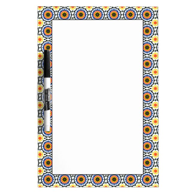Suzani Pattern Dry Erase Board (Front)