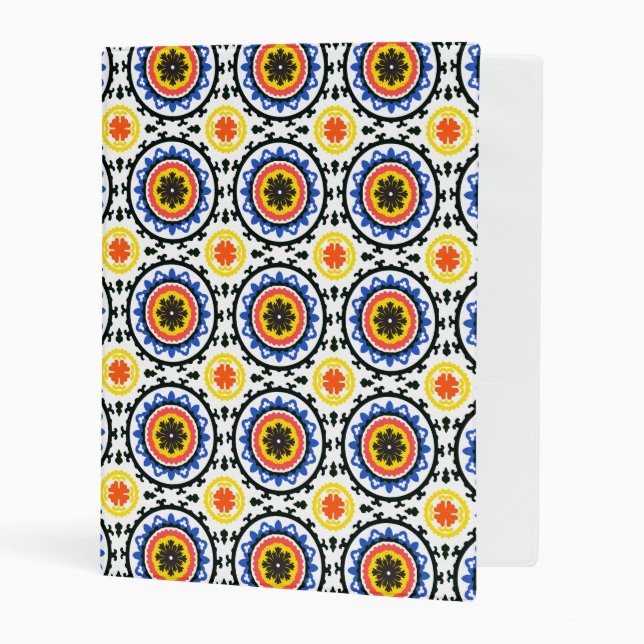 Suzani Pattern Mini Binder (Front/Inside)
